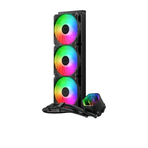 DISIPADOR DE ENFRIAMIENTO LIQUIDO COOLER MASTER MASTERLIQUID SERIE CORE II 360 / ARGB / NEGRO / GAMER
