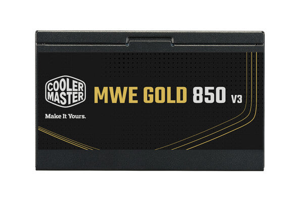 FUENTE DE PODER COOLER MASTER 850W MWE V3 ATX 3.1/80PLUS GOLD CERTIFICADA/NO MODULAR/GAMER