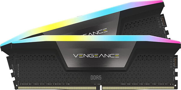 MEMORIA RAM CORSAIR DDR5  VENGEANCE RGB DIMM 5200MHZ  32GB (2 X 16 GB) C40 — BLACK (CMH32GX5M2B5200C40)