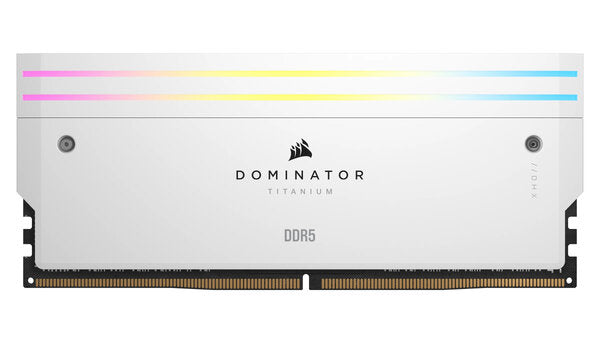MEMORIA RAM CORSAIR DDR5 DOMINATOR PLATINUM DRAM 64 GB 2 32 GB 6.600 MT/S CL32 INTEL XMP WHITE