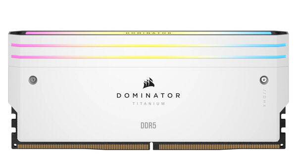 MEMORIA RAM CORSAIR DDR5 DOMINATOR PLATINUM DRAM 64 GB 2 32 GB 6.600 MT/S CL32 INTEL XMP WHITE