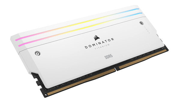 MEMORIA RAM CORSAIR DDR5 DOMINATOR PLATINUM DRAM 64 GB 2 32 GB 6.600 MT/S CL32 INTEL XMP WHITE