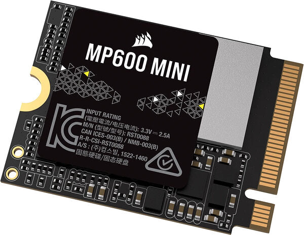 UNIDAD DE ESTADO SOLIDO INTERNO CORSAIR MP600  MINI 2TB M.2 2230 NVME PCIE GEN X4 LECTURA 7000MB/S  ESCRIT  6200MB/S CSSD-F2000GBMP600MNR2