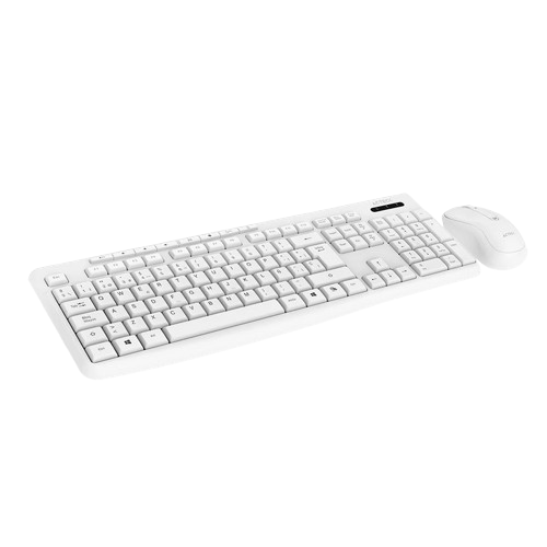 KIT ACTECK CREATOR PRIME MK255 / TECLADO Y MOUSE / INALAMBRICO / USB DONGLE / WINDOWS / ESPAÑOL / MEMBRANA / 105 TECLAS / MULTIMEDIA / OPTICO / 1600 DPI AJUSTABLE / 4 BOTONES / BLANCO / AC-941785
