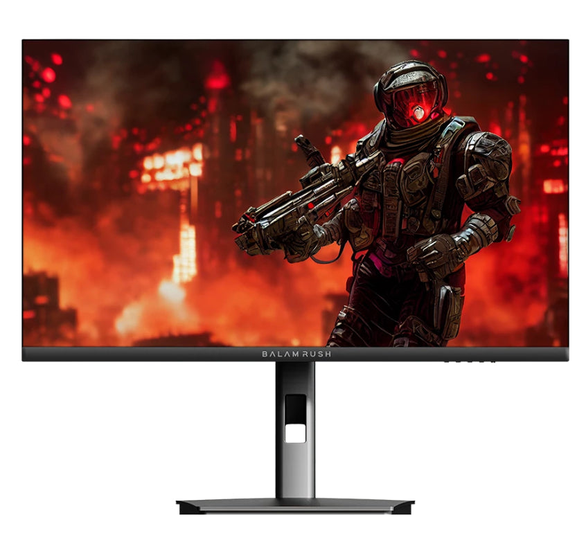 MONITOR GAMER BALAM RUSH ULTRA EXPLORER MXT27P / 27 PULG / PLANO / QHD / 165 HZ / PANEL IPS / 1 MS / AJUSTE DE ALTURA  E INCLINACION / VESA / BOCINAS INTEGRADAS / 5 BOTONES / RGB / NEGRO / BR-940719