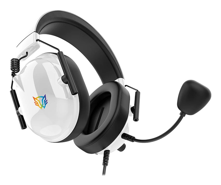 AUDIFONOS GAMER BALAM RUSH AVIATOR LEVEL HA757 / DIADEMA ALAMBRICA / PC - DISP MOVILES - CONSOLAS / SONIDO ESTEREO / MICROFONO OMNIDIRECCIONAL / RGB PERSONALIZABLE / BLANCO / BR-941174