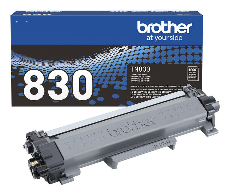 TONER BROTHER TN830 RENDIMIENTO ESTANDAR 1,200 PAG PARA DCPL2660DW