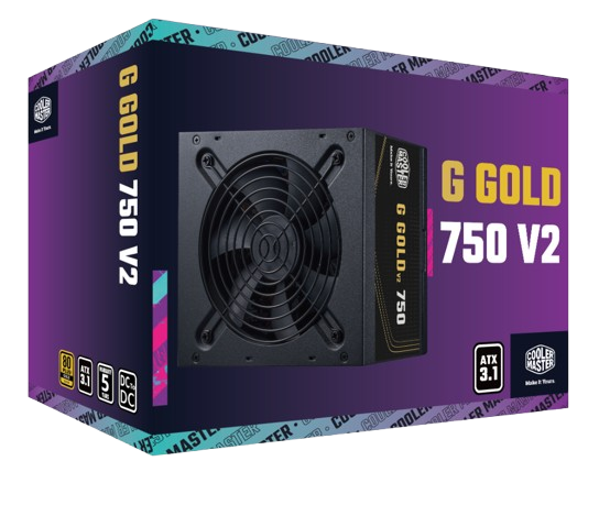 FUENTE DE PODER COOLER MASTER MWE V2 750W/80PLUS GOLD/CERTIFICADA/NO MODULAR/GAMER