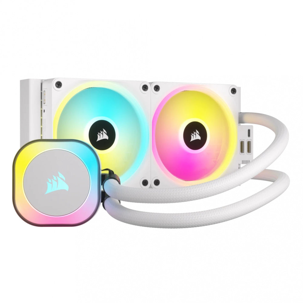 DISIPADOR CON ENFRIAMIENTO LIQUIDO CORSAIR ICUE LINK H100I AIO / 240 MM/ S-1700 1200/ AM5 AM4/ RGB