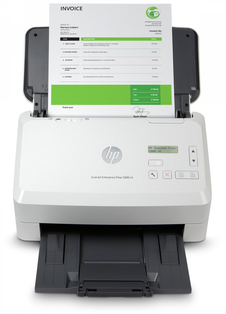 ESCANER OPS HP ENTERPRISE FLOW 5000 S5, 65 PPM/100 IPM, 300 DPI, ADF, USB, DUPLEX