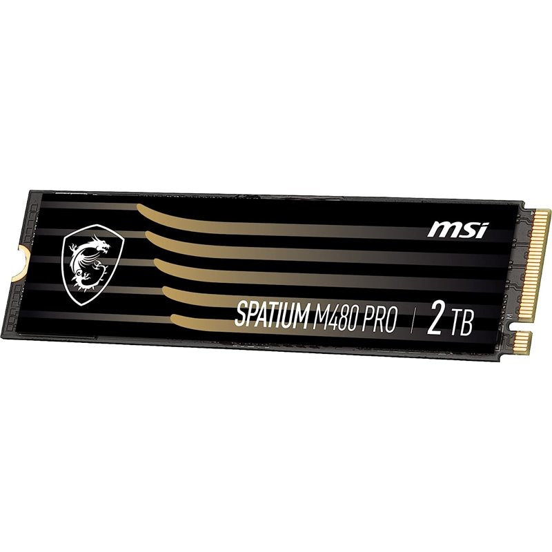 UNIDAD DE ESTADO SOLIDO SSD INTERNO MSI SPATIUM M480 2 TB M.2 2280 PCIE GEN4X4, NVME 1.4 LEC 7400/ ESC 7000MB/S SPATIUM M480 PCIE 4.0 NVME M.2 2TB