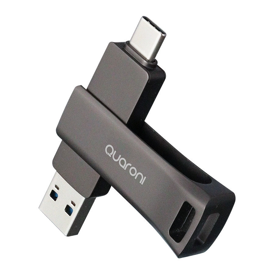 MEMORIA QUARONI 32GB USB 3.2 / DUAL A AND C / OTG / METALICA