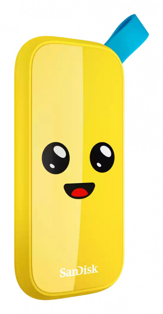 UNIDAD DE ESTADO SOLIDO SSD EXTERNO SANDISK FORTNITE PORTABLE BANANO 1TB USB 3.2 GEN2 LECT.800 MB/S PC  SDSSDE30-1T00-G25F