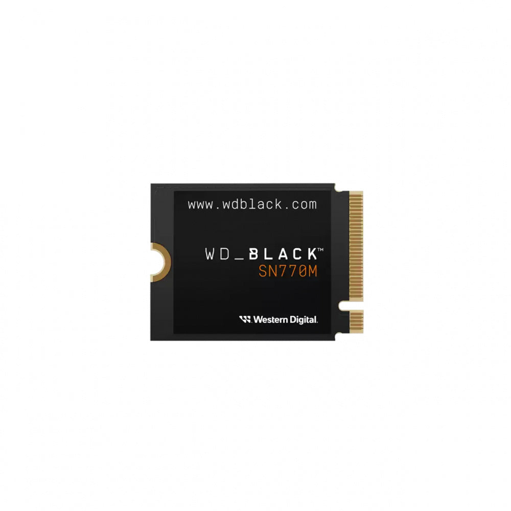 UNIDAD DE ESTADO SOLIDO SSD INTERNO WD BLACK SN770M 2TB M.2 2230 NVME PCIE GEN4 X4 LECT.5150MB/S ESCRIT.4850MB/S TBW 1200  WDS200T3X0G-00CHY0