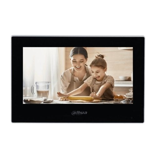 MONITOR IP/ DAHUA/ VTH2621G-P/ PARA VIDEOPORTERO TACTIL DE 7 EN NEGRO, SERIE LITE, IDEAL PARA INTERIORES. SOPORTA POE ESTANDAR, HASTA 4 CAMARAS DE E Y 4 MON. ADICIONALES. INCLUYE MODO NO MOLESTAR, 6