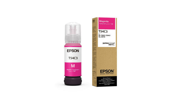 BOTELLA DE TINTA EPSON MODELO T54C ULTRACHROME D6R-S MAGENTA, PARA PLOTTER D570 (70ML)