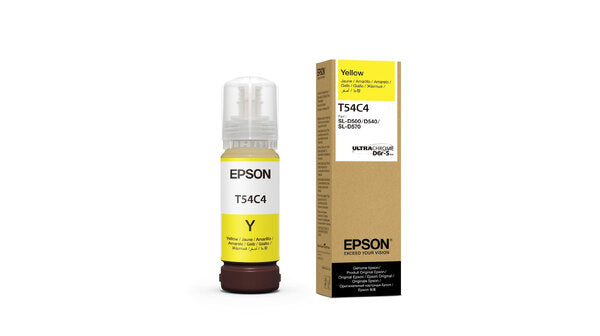 BOTELLA DE TINTA EPSON MODELO T54C ULTRACHROME D6R-S AMARILLA, PARA PLOTTER D570 (70ML)