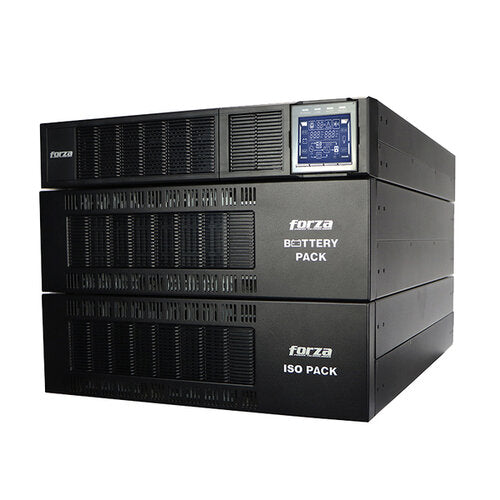UPS DOBLE CONVERSION EN LINEA FORZA FDC-106KMR-ISO CON CAPACIDAD DE 6000VA / 6000W ISO FP 1 TRANSFORMADOR ESCALABLE TORRE 120-240V TORRE - BASTIDOR