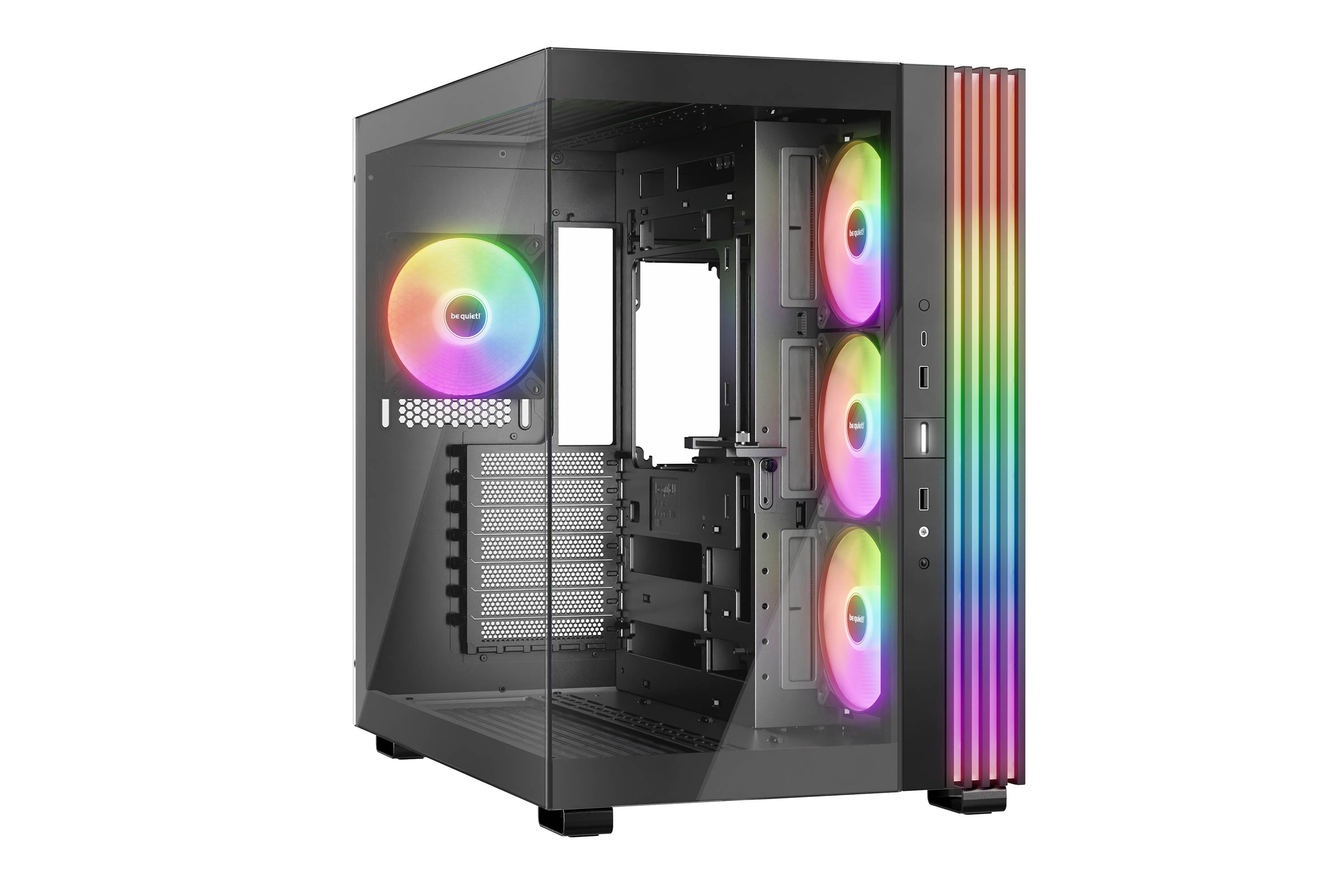 GABINETE be quiet! Light Base 600 LX Black con ventiladores ARGB BGW67 -