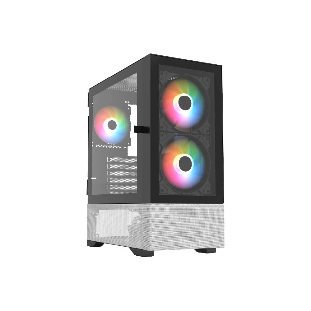 Gabinete Gamer Media Torre Nitrox Crystal  5500CBW Legend Series -