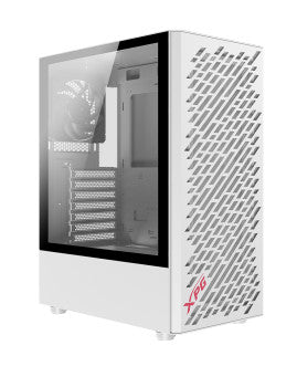 Gabinete GAMER XPG VALOR AIR. Media torre. (ATX - Micro-ATX y Mini-ITX). Panel lateral de vidrio templado. Filtro de polvo extraible. VALORAIRMT-WHCWW