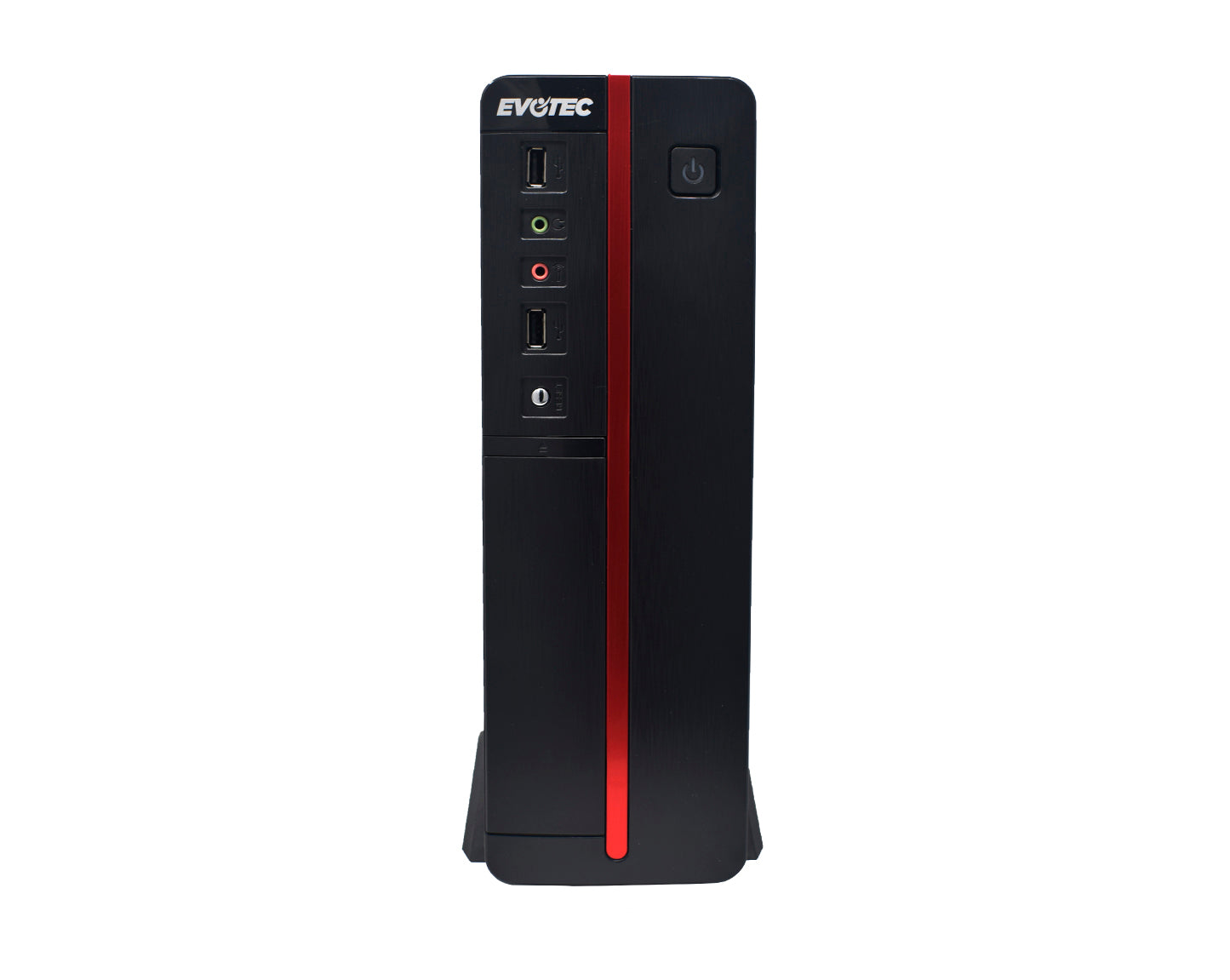 Gabinete EVOTEC Viena Slim - Gabinete, m-ATX, Negro, 600 W