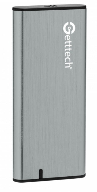 Gabinete de Disco Duro GETTTECH GCE-M231-01 - 2.5 pulgadas, USB 3.1, Plata