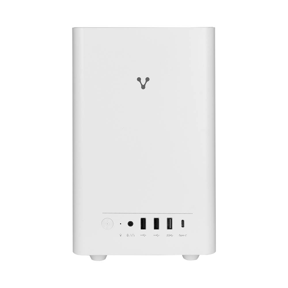 GABINETE VORAGO GAB-210 MINITORRE Micro ATX / ITX 2xUSB 2.0 1xUSB 3.0 1xTIPO C 5OOW BLANCO -