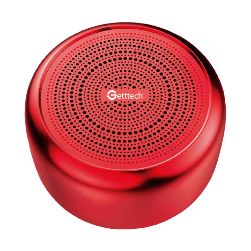 MINI BOCINA GETTTECH GAM-31501R MELODIC, BT 4.2, MICROSD, ROJO
