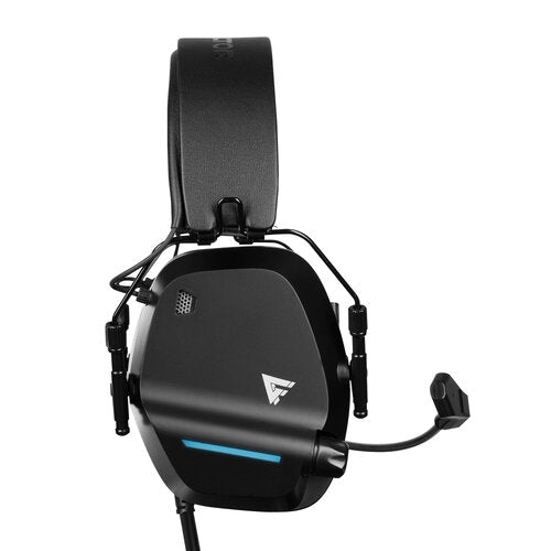 DIADEMA / GAME FACTOR / HSG550 CONEXIÓN POR USB / MICRÓFONO AJUSTABLE / SURROUND 7.1 /  NEGRO