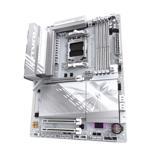 TARJETA MADRE GIGABYTE B850 A ELITE WF7 ICE / SOCKET AMD AM5 / DDR5 8200 MT/S / WIFI 7 / BT 5.4 / ATX / GAMER