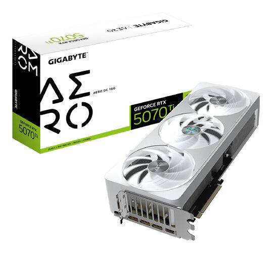 TARJETA DE VIDEO GIGABYTE GV-N507TAERO OC-16GD / RTX 5070 TI / GDRR7 16 GB / PCIE 5.0 / DP 2.1 / HDMI 2.1 / GAMA ALTA