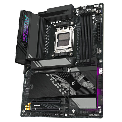TARJETA MADRE GIGABYTE X870E AORUS ELITE WIFI7 / SOCKET AMD AM5 / DDR5 8200 MT/S / WIFI 7 / BT 5.4 / ATX / GAMER