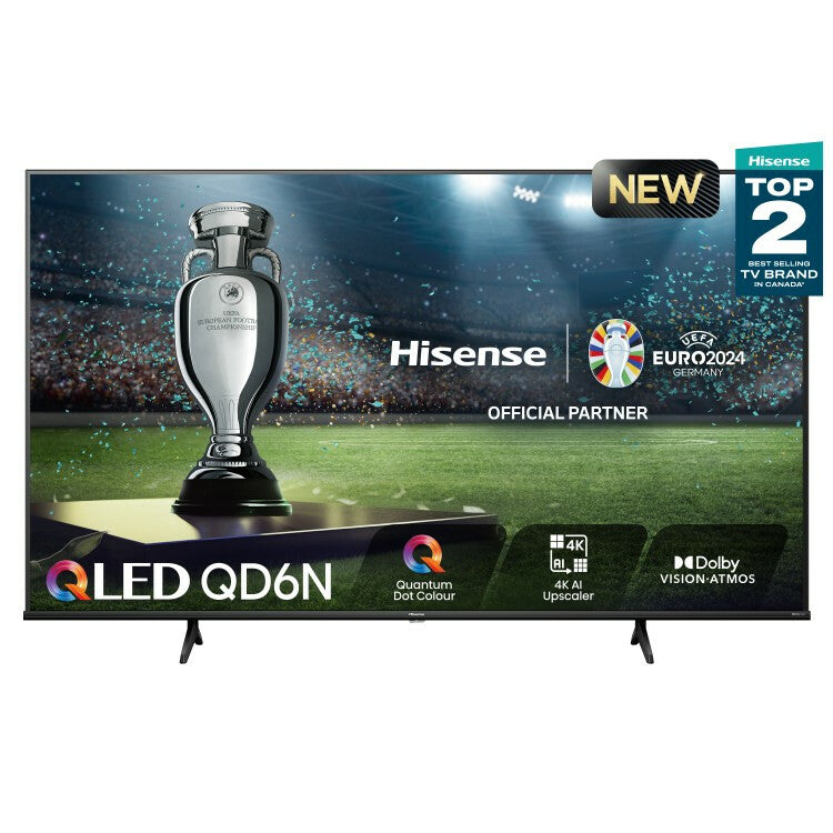 TELEVISION 65 PULGADAS QLED HISENSE 65QD6QV SMART VIDAA TV, UHD 4K, DOLBY VISION, DOLBY ATMOS, WIFI
