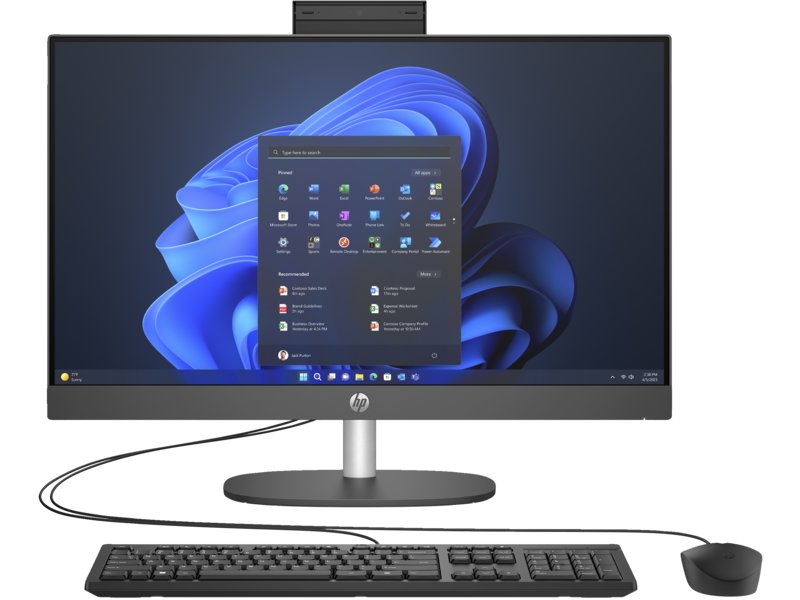 aio HP ProOne 245 G10 7730U, AMD Ryzen™ 7, 8 GB, 512 GB, 60.5 cm (23.8