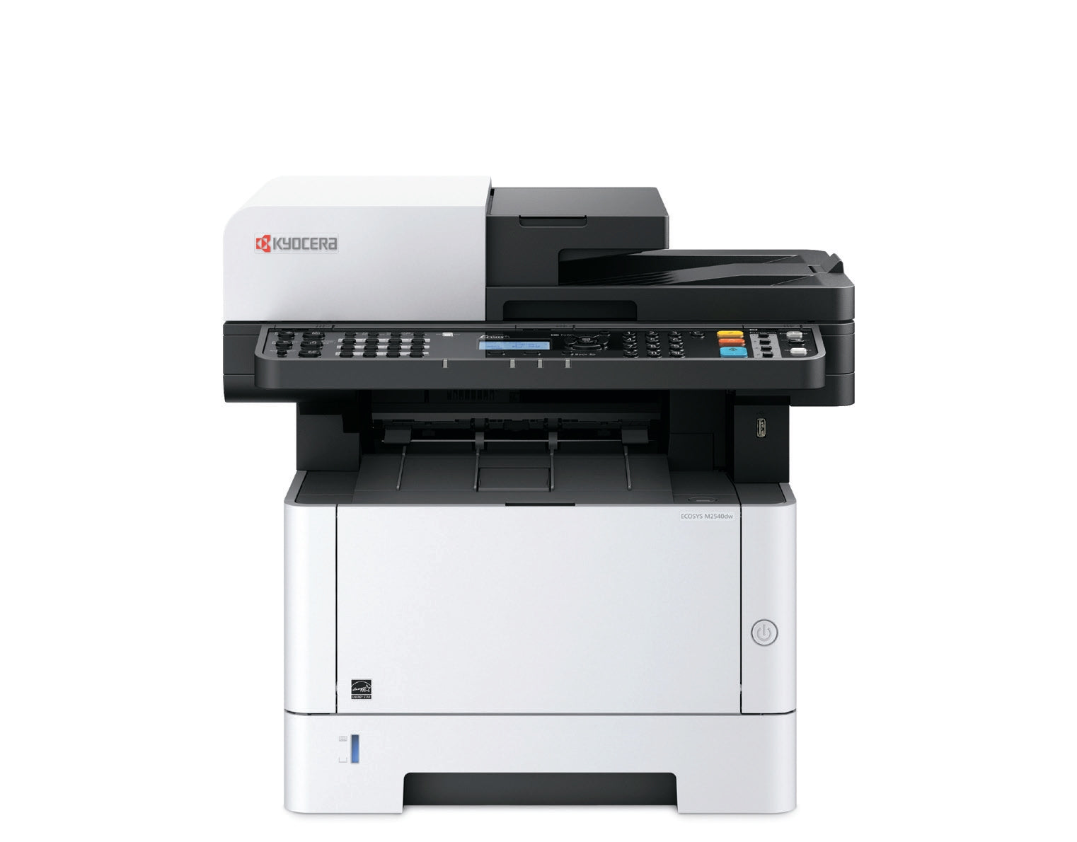 Multifuncional láser KYOCERA M2540dw 4 en 1 monocromático A4 - carta/oficio, 42 PPM.  1, 200 x 1, 200 DPI. Cama plana Oficio. ADF 50 hojas. Duplex estándar