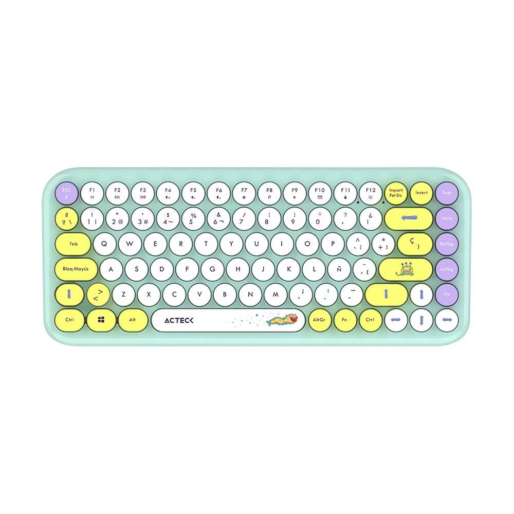 Kit Teclado y mouse Inalámbricos 2.4hz Creator Chic K-Colors MK480 Advanced Series Teclado Inalambrico Dongle 2.4Mhz - Rango 10m
