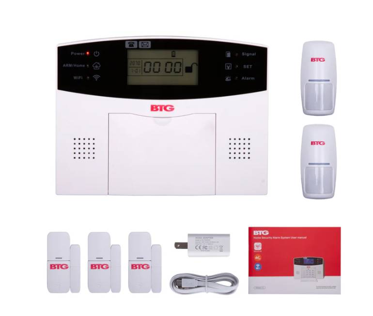 Kit de alarma Bolide inalámbrico BTG-AK2 - conexión WIFI y 4G, monitoreo por aplicación móvil