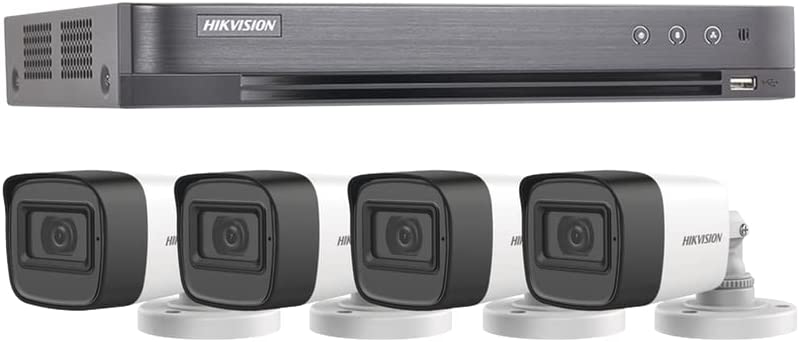 (MICRÓFONO INTEGRADO) KIT TURBOHD 5 Megapixel / DVR 4 Canales / 4 Cámaras Bala con Micrófono Integrado -