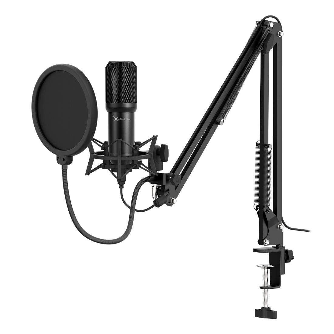 Kit de MICROFONO C/SOPORTE XZ260 NEGRO. XZKMC1B -