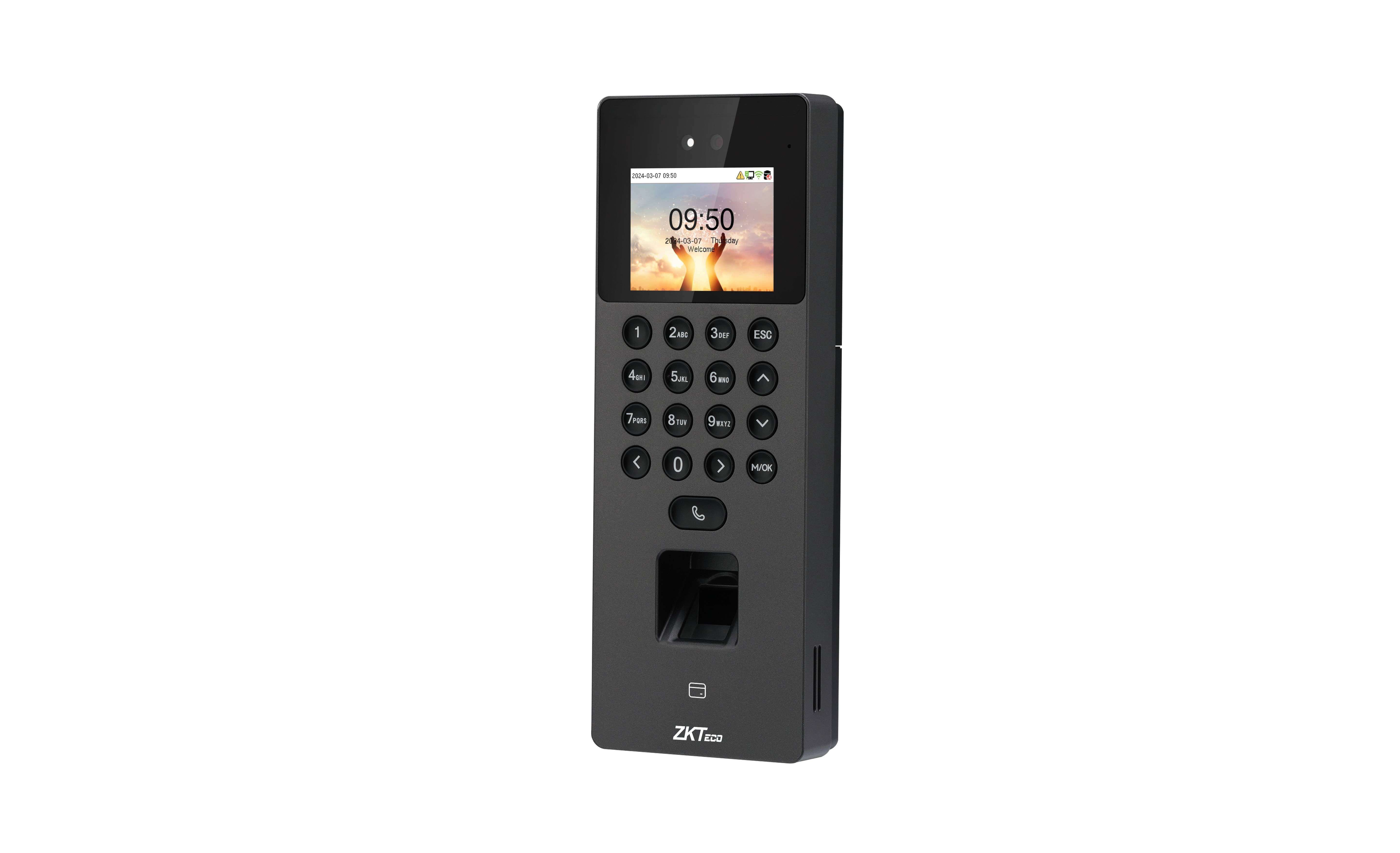 ZKTECO SenseFace2A - Control Acceso y Asistencia - Autenticación Facial 1500, Huella Digital 3000, Tarjeta ID 125 (3000), 150, 000 Eventos, TCP/IP y WiFi