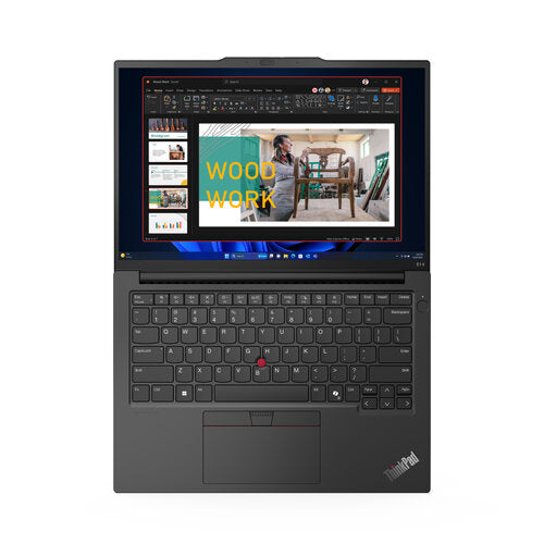 LAPTOP LENOVO THINKPAD E14 GEN 6 / CORE ULTRA 7 155H 4.8GHZ / 16GB DDR5 / 512GB SSD / 14 WUXGA 1920X1200 / NEGRO / WIN 11 PRO / 3YR EN SITIO