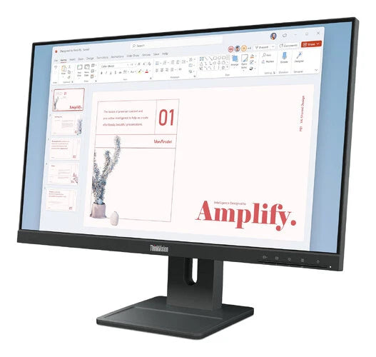 MONITOR LENOVO THINKVISION E24-40 /23.8 FHD 1920X1080 /1X HDMI 1.4, 1X DP 1.2, 1X VGA/3 YR GARANTIA CENTRO DE SERVICIO