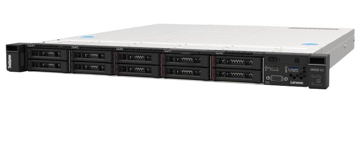 SERVIDOR LENOVO THINKSYSTEM SR250 V3 65W 16G / INTEL XEON E-2468 8C 65W 2,6 GHZ / 16 GB TRUDDR5 4800 MHZ 1RX8 ECC UDIMM / NO INCLUYE DISCOS / 2 FUENTES 800W 230V/ SIN S.O.