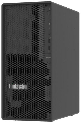 SERVIDOR LENOVO THINKSYSTEM ST50 V3 INTEL XEON E-2414 4C 2.6GHZ TOWER RAM 16GB 4800MHZ HDD 2TB SATA 3.5 RAID VIA SW RED 2 PTOS 1GB RJ45 ATX-300W PS TECLADO Y MOUSE