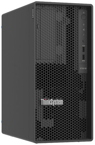 SERVIDOR LENOVO THINKSYSTEM ST50 V3 INTEL XEON E-2414 4C 2.6GHZ TOWER RAM 16GB 4800MHZ HDD 2TB SATA 3.5 RAID VIA SW RED 2 PTOS 1GB RJ45 ATX-300W PS TECLADO Y MOUSE