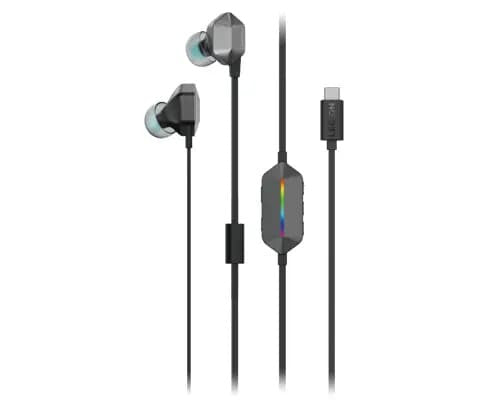 AUDIFONOS LENOVO LEGION E510 7.1 SURROUND SOUND / ALAMBRICOS / INTRA AUDITIVOS / GAMING / USB TIPO C / COLOR GRIS