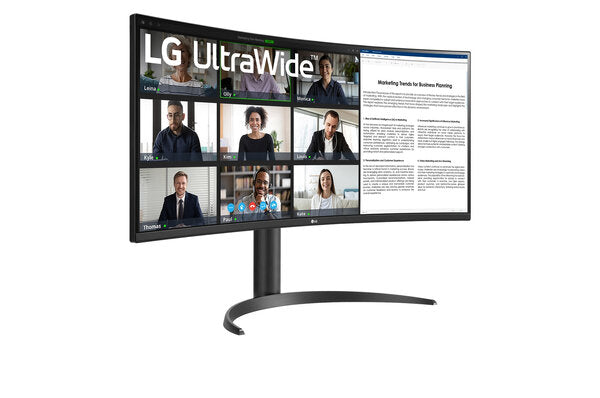 MONITOR PC LG CURVO ULTRAWIDE QHD 34WR50QK,34 PULG,RESOL. 3440X1440,1800R,PANEL VA,REL. 21:9,BRILLO 300 CD/M2,CONTR. 3000:1,TR 5MS,100 HZ,HDR10,HDMI,DISPLAY PORT,MONTABLE PARED 100X100,NEGRO.
