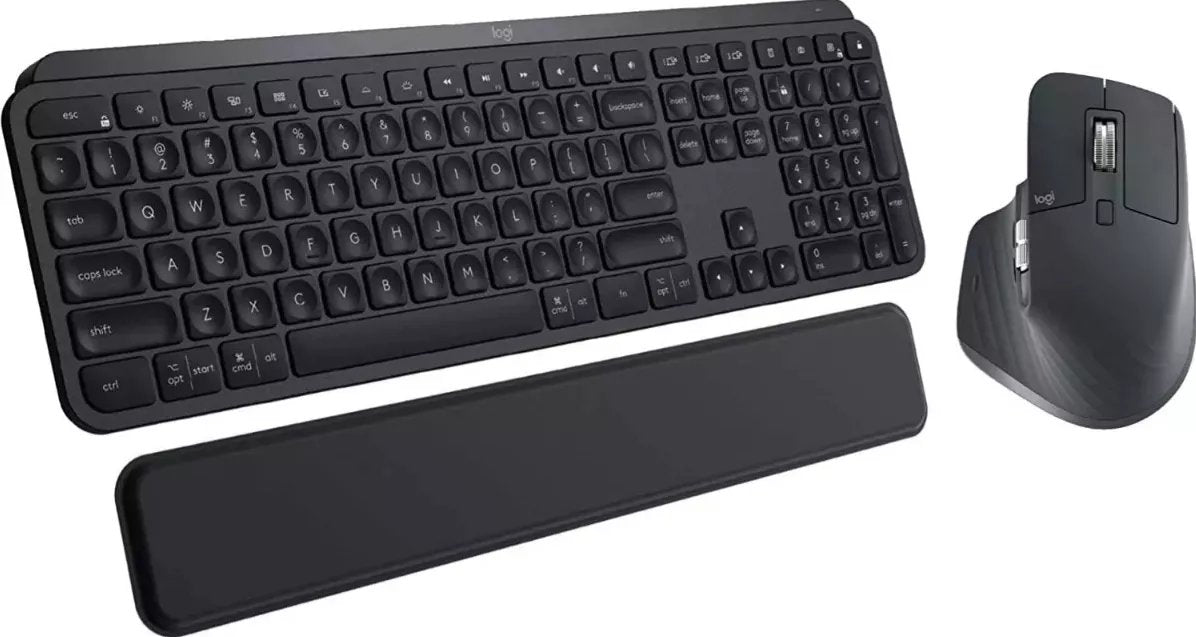 TECLADO/MOUSE LOGITECH MX KEYS COMBO BUSINESS GEN 2 INALAMBRICO USB BOLT GRAFITO