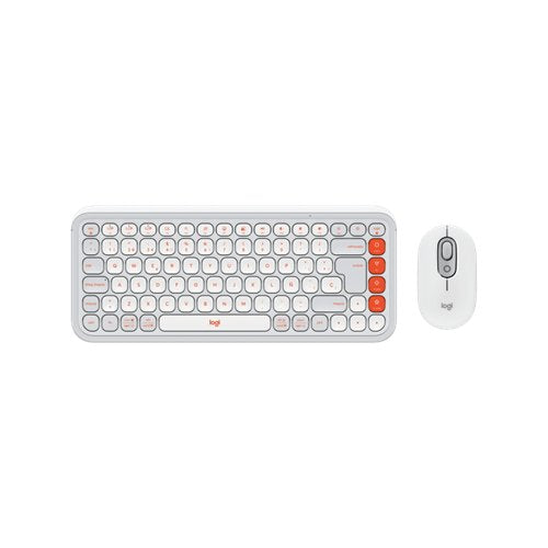 TECLADO/MOUSE LOGITECH POP ICON INALAMBRICO BLUETOOTH EASY-SWITCH BLANCO